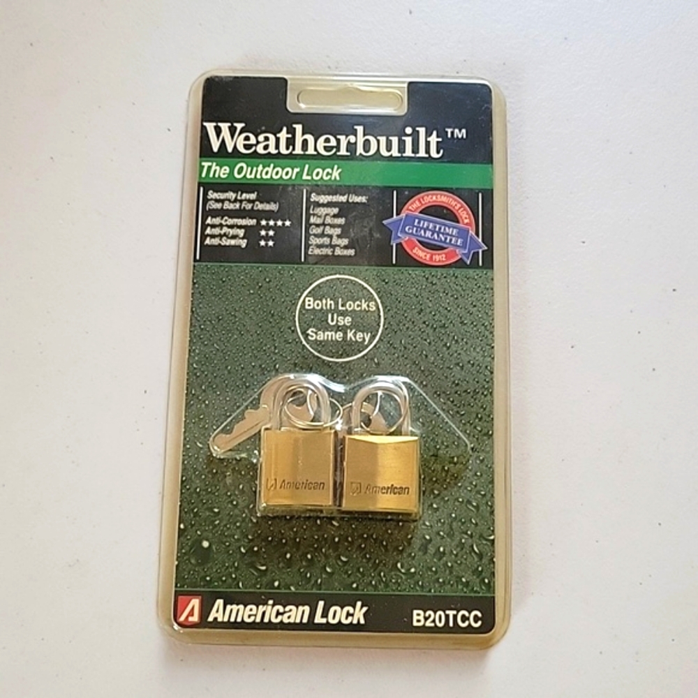 American Lock Weatherbuilt Luggage Locks- 2 pack